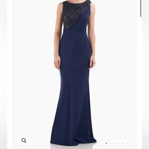 JS Collections KENNEDY DRAPED MERMAID GOWN